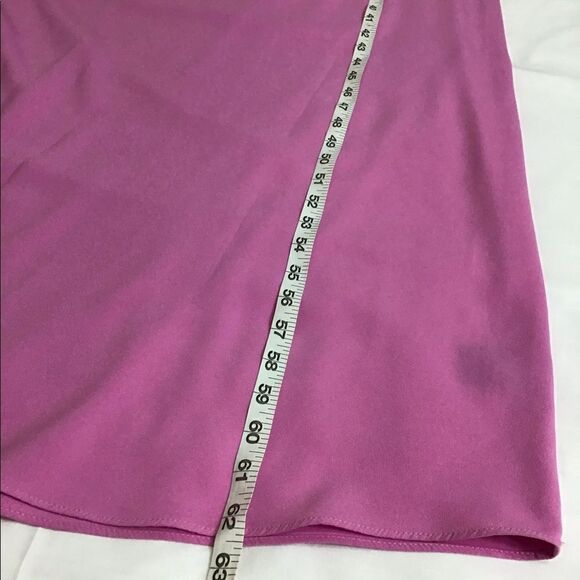 Jill Stuart Pink Deep V Neck Halter Maxi Gown Dress Size 10 - Picture 8 of 9